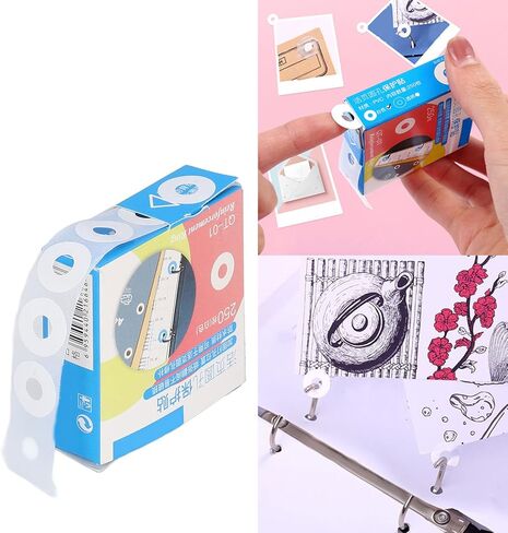 ملصقات تعزيز ثقب الثقب، ملصقات تعزيز ثقب الثقب، إنتاج DIY PVC مقاوم للماء، ملصقات تعزيز عملية بسيطة لإصلاح وتقوية فتحات الثقب (أبيض) in Saudi Arabia