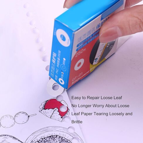 ملصقات تعزيز ثقب الثقب، ملصقات تعزيز ثقب الثقب، إنتاج DIY PVC مقاوم للماء، ملصقات تعزيز عملية بسيطة لإصلاح وتقوية فتحات الثقب (أبيض) in Saudi Arabia