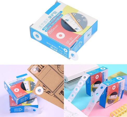ملصقات تعزيز ثقب الثقب، ملصقات تعزيز ثقب الثقب، إنتاج DIY PVC مقاوم للماء، ملصقات تعزيز عملية بسيطة لإصلاح وتقوية فتحات الثقب (أبيض) in Saudi Arabia