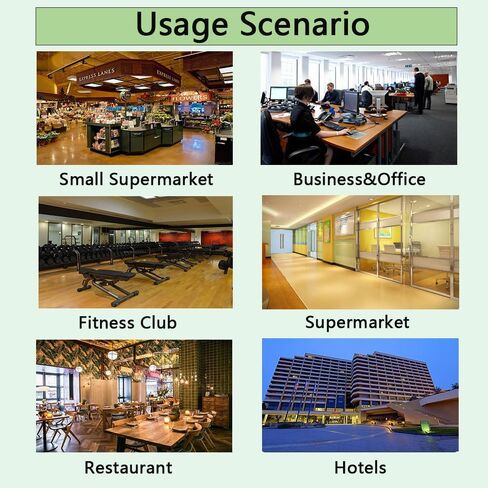 ساعة زمنية، ساعات زمنية للموظفين في الشركات الصغيرة، آلة حضور مع بصمة الإصبع، ثقب كلمة المرور في ساعة واحدة، ساعة وقت بصمة المكتب مع 1000 بصمة (أسود) in Kuwait