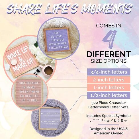 Felt Like Sharing Plastic Letter Board Letters Only (348 Pieces) – 1" Letter Board Letters for Changeable Felt Letter Board – White Letter Board Accessories – Gift Set in Kuwait