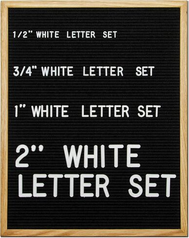 Felt Like Sharing Plastic Letter Board Letters Only (348 Pieces) – 1" Letter Board Letters for Changeable Felt Letter Board – White Letter Board Accessories – Gift Set in Kuwait