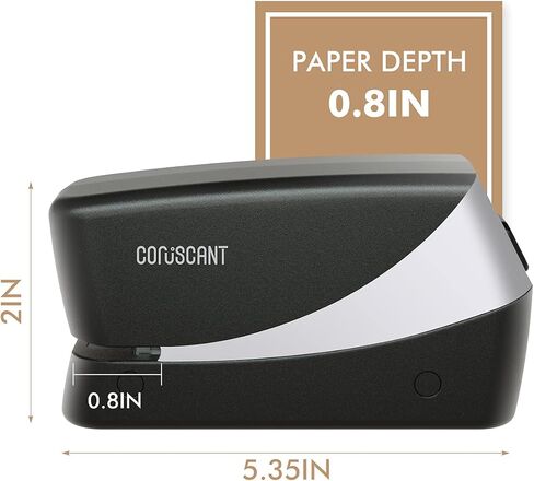 Coruscant Electric Stapler, Heavy Duty Desktop Stapler, Includes 2000 Staples and 1 Staple Remover, No-Jam Automatic Stapler AC or Battery Powered, 25 Sheet, Professional for Office Home School Use in Saudi Arabia