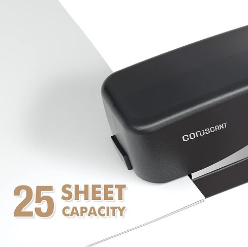 Coruscant Electric Stapler, Heavy Duty Desktop Stapler, Includes 2000 Staples and 1 Staple Remover, No-Jam Automatic Stapler AC or Battery Powered, 25 Sheet, Professional for Office Home School Use in Saudi Arabia