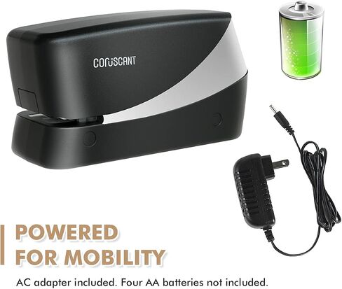 Coruscant Electric Stapler, Heavy Duty Desktop Stapler, Includes 2000 Staples and 1 Staple Remover, No-Jam Automatic Stapler AC or Battery Powered, 25 Sheet, Professional for Office Home School Use in Saudi Arabia