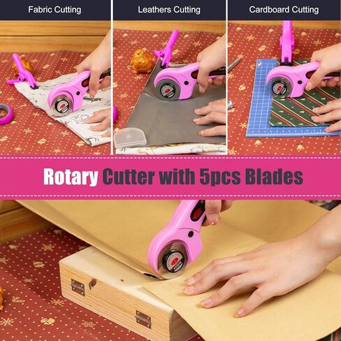 مجموعة أدوات مسدس أساسية 37 قطعة، مسدس أساسي للمفروشات الوردية 4 في 1 مع 800 دبوس، مسدس أساسي عالي التحمل للخشب والحرف اليدوية والنجارة والديكور DIY، مجموعة أدوات نسائية وردية للمنزل in Kuwait