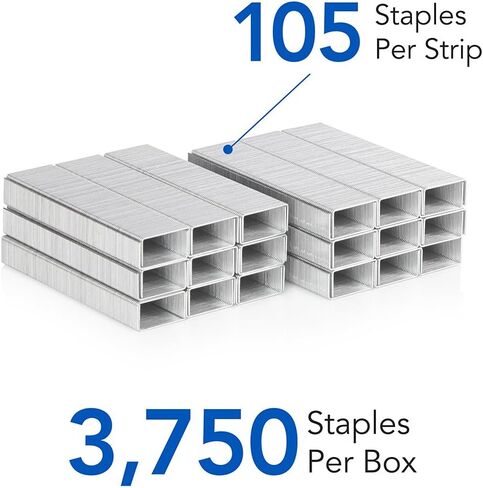 Swingline Staples, S.F. 3, Premium for Desktop Staplers, 1/4" Length, 105/Strip, 5000/Box, Jam Free, Half Strip (35440) in Kuwait
