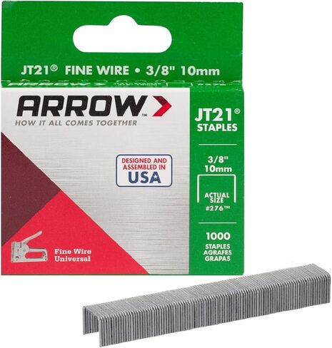 Arrow 276 JT21 3/8-Inch 7/16-Inch 1000-Pack Thin Wire Staples Bundle with Arrow 508 T50 1/2-Inch 3/8-Inch 1250 Count Heavy Duty Staples in Saudi Arabia