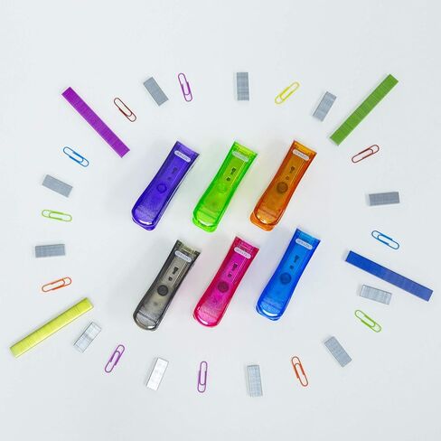 BAZIC Staples Standard (26/6) Metallic Color 3000/Pack, Stapler Refill Standard Size Staple, Assorted Colors, 1-Pack in Saudi Arabia