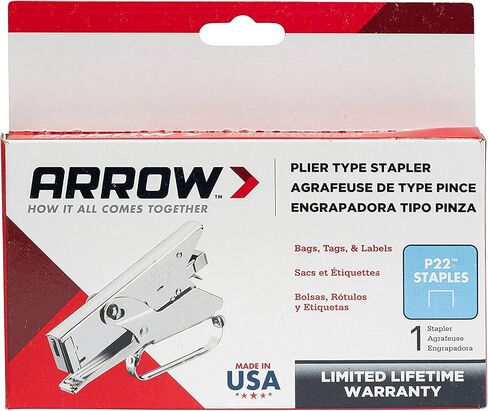 Arrow P22 Heavy Duty Handheld Plier Stapler for Crafts, Office, and Insulation, Uses 1/4-Inch and 5/16-Inch Staples in Saudi Arabia