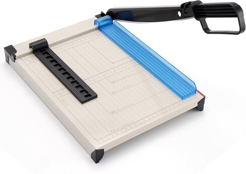 Paper Cutter, Paper Slicer with Safety Guard and Blade Lock, 12" Cut Length Guillotine Paper Cutter with 16 Sheet Capacity, Paper Cutters and Trimmers for Cardstock Cardboard (Pink) in Saudi Arabia