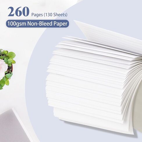 Filler Paper, 8.5" x 11" Lined Paper Notebook Paper, 3 Holes College Rule Paper with Dividers, 100gsm 100gsm Binder Paper A4 Loose Leaf Paper, 260 Pages in Kuwait