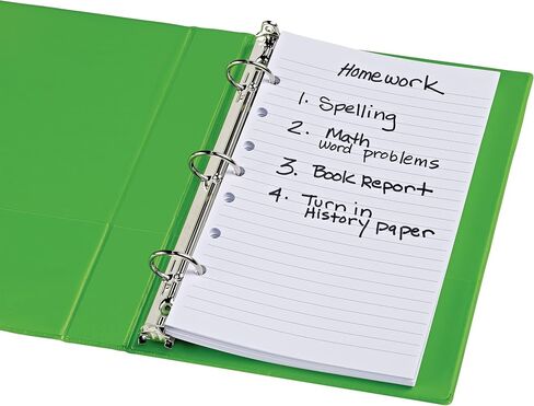 Avery Mini Binder Filler Paper for 3 Ring Binders or 7 Ring Binders, College Ruled, 5.5" x 8.5", 100 Sheets (14230) in Saudi Arabia