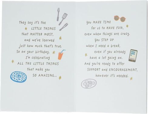 Hallmark Romantic Birthday Card (Gold and Green Leaf) & Birthday Card for Husband (Plaid with Flower) in Saudi Arabia