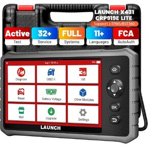LAUNCH X431 CRP919E Lite 2024 Bidirectional Tool with 32+ Service, Active Test for All System Diagnose,FCA AutoAuth,OBD2 Scanner Diagnostic Tool for All Vehicles,2 Years F-Ree Update