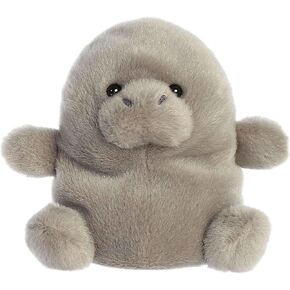 Aurora® Adorable Palm Pals™ Blubs Manatee™ Stuffed Animal - Pocket-Sized Play - Collectable Fun - Gray 5 Inches
