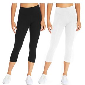 Girls Capri Leggings Stretchy Summer Cropped Tights Soft Dance Yoga Pants for Kids Teens Daily Wear