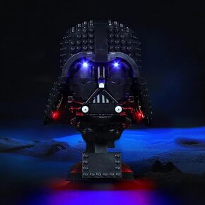 إضاءة LED متوافقة مع خوذة Lego Darth Vader 75304، مجموعة إضاءة متوافقة مع Lego 75304، تعطي الضوء للنموذج، غير متضمنة مجموعة النموذج (الإصدار القياسي)