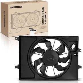 A-Premium Engine Radiator Cooling Fan Assembly Compatible with Hyundai & Kia Models - Elantra 2014-2016, Elantra Coupe 2013-2014, Elantra GT 2013-2017, Forte, Forte Koup, Forte5 - Replace# 253803X500