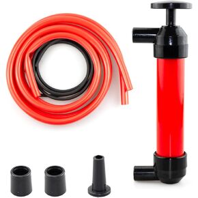 Multi-Purpose Manual Siphon Transfer Pump Kit - 200cc Hand Pump for Fluids, Fuel, Oil, Gasoline, Water, Liquids, and Air Extraction - Car Suction Tool for Efficient Liquid Transfer