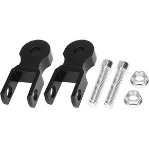F FIERCE CYCLE Pair 5cm Motorcycle Shock Absorber Height Extension Universal Rear Shock Absorber Riser Height Extender Black