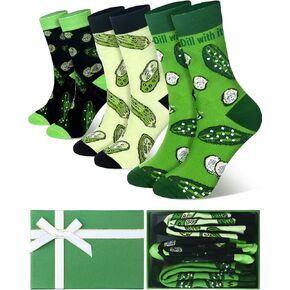 3 Pairs Socks for Women Teen Girls Gifts Novelty Socks Socks with Bow Gift Box