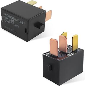 2 قطعة مرحل تيار متردد للسيارة، G8HL-H71-12VDC 4 دبابيس تيار متردد ومرحل بدء التشغيل، مرحلات بدء تشغيل مجموعة مرحل الطاقة المتعددة لأضواء القيادة/تكييف الهواء/المراوح، وإكسسوارات السيارة