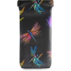 susiyo Squeeze Top Sunglasses Pouch Eyeglass Cases PU Leather Eyeglass Holder
