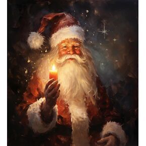 PIPISKY Paint by Numbers Kit for Adults and Kids,Christmas Grandpa Christmas Tree Gift,Paintings for Home Toys and Games,40x50cm No Frame