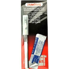 Janome 5.5-inch Surgical Seam Ripper with 3 Replacement Blades