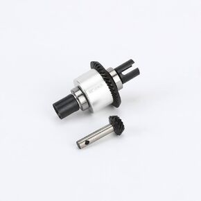 RCAWD Front Differential Set 40T w/Input Gear 14T for 1-10 Losi Baja Rey Hammer Rey Upgrade Parts (Silver)