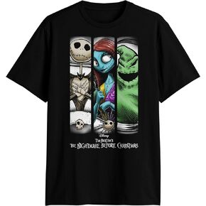 Disney Nightmare Before Christmas Jack Sally Oogie Boogie Grid T-Shirt