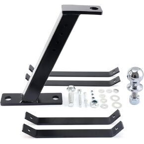Pindex Trailer Hitch Kit with 2 Inch Chrome Ball,for Lawn Mower Garden Tractor Trailer Hitch,Compatible with John Deere Ariens Cub Cadet Poulan Pro Husky Husqvarna Craftsman Riding Mower