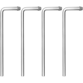 Universal Swinging Exhaust Hanger 10" Stainless Steel, Exhaust Hanger Rods 0.47" Rod Weld On, 8 Pcs