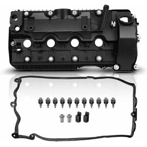 A-Premium Right Engine Valve Cover, with Gasket & Bolts, Compatible with BMW 545i 04-05, 550i 06-10, 645Ci 04-05, 650i 06-10, 745i 02-05, 745Li 02-05, 750i 06-08, 750Li 06-08, X5 04-06