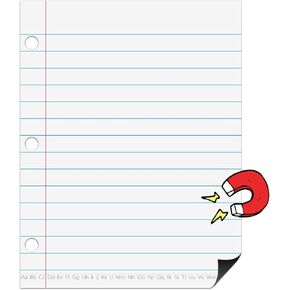 Dry Erase Giant Sized Magnetic Notebook Paper, Handwriting Lined Paper for Classroom Whiteboard Accessories, Dry Erase Notebook Teaching Aids, Homeschool Teaching Supplies 17" x 22"
