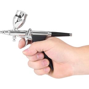 Spray Gun Kit, Three Sizes of Cups Airbrush Kit Airbrush Gun Type Convenient Three Sizes of Spray Nozzles for Car Painting for Leather Clothes
