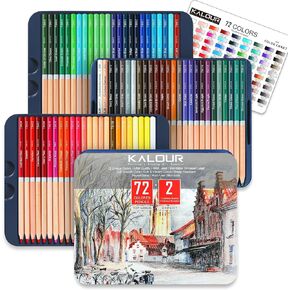 KALOUR 72 Professional Colored Pencil for Coloring,Oil-Based,Soft Core–Ideal for Artists and Beginners