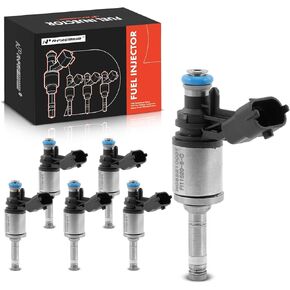 A-Premium 6 Holes 6 Pcs Fuel Injectors Compatible with Chevrolet Traverse 2012-2017 & GMC Acadia 2012-2015 2017 & Buick Enclave 2012-2017, V6 3.6L, Replace# 0261500131