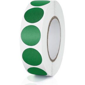 Round Stickers White 3/4 Inch Circle Labels with Color Coding Dot Sticker Waterproof Removable Roll of 1000