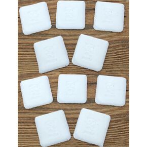 ASEANAO 10 PCS Fabric Chalk for Sewing Tailors Chalk, Tailor Chalk Fabric Markers for Sewing (Square White)