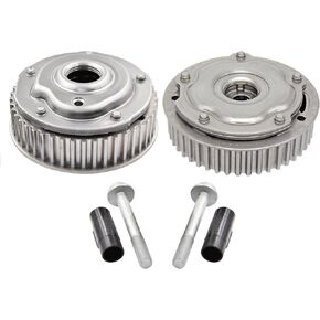 Engine Timing Camshaft VVT Gear Intake & Exhaust Cam Phaser Sprocket Compatible with Chevrolet Aveo5, Pontiac G3, Saturn Astra 1.6L 1.8L L4 Replace# 55567048 12992410 918-776 55567049 12992409 918-182