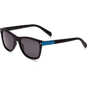 Polaroid Sunglasses Girls' PLD 8025/S Rectangular Sunglasses, Havana Green/Polarized Gray Multi Green, 48mm, 16mm