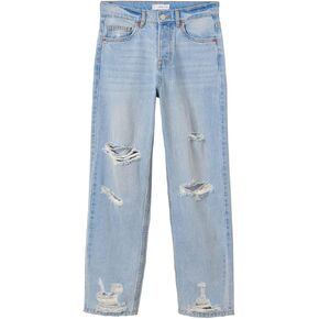 MANGO Canamo Jeans (Teen) Light Blue SM (65")