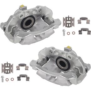 KUSATEC 18B4713 18B4712 Disc Brake Caliper with Bracket fit for Chevy Blazer GMC Jimmy 1998-2005/ S10 Sonoma 1998-2004; Isuzu Hombre 1998-2000; Oldsmobile Bravada 1998-2001; Both Left and Right side