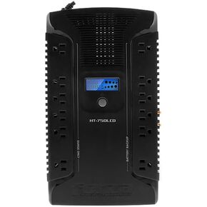 Forza UPS 1000VA/600W Line Interactive Uninterrupted Battery Backup Supply, 12 Outlets, AVR, LCD Screen, USB, Coaxial, 3 Year Warranty 120V (HT-1000LCD) | UPS interactiva