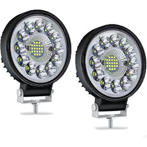 WINBANG LED Tractor Work Lights, 4 Inch LED Pods Lights 99W Round 12V 24V LED Spot Beam Lights Offroad Driving Lights LED Fog Light for Truck Pickup SUV ATV UTV Tractor (10PCS)