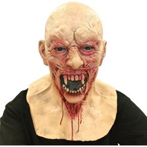 Halloween Scary Zombie Mask for Adults Horror Vampire Mask Creepy Human Face Mask Halloween Cosplay Mask