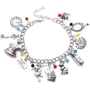 FJCPHAHA Alice Wondernd Charm Bracelet TV Movies Show Bracelet Gifts for Woman Men