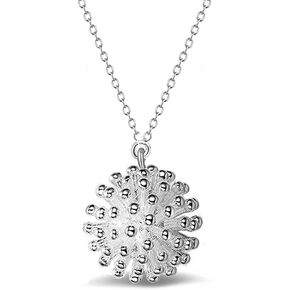 Helen de Lete Original Dandelion Plants 925 Sterling Silver Pendant Necklace